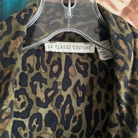 Y2K Leopard Print Blouse Small - Picture 5 of 14